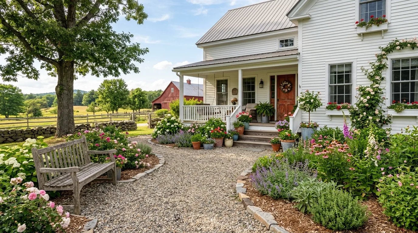 13 Farmhouse Landscaping Front Yard Ideas